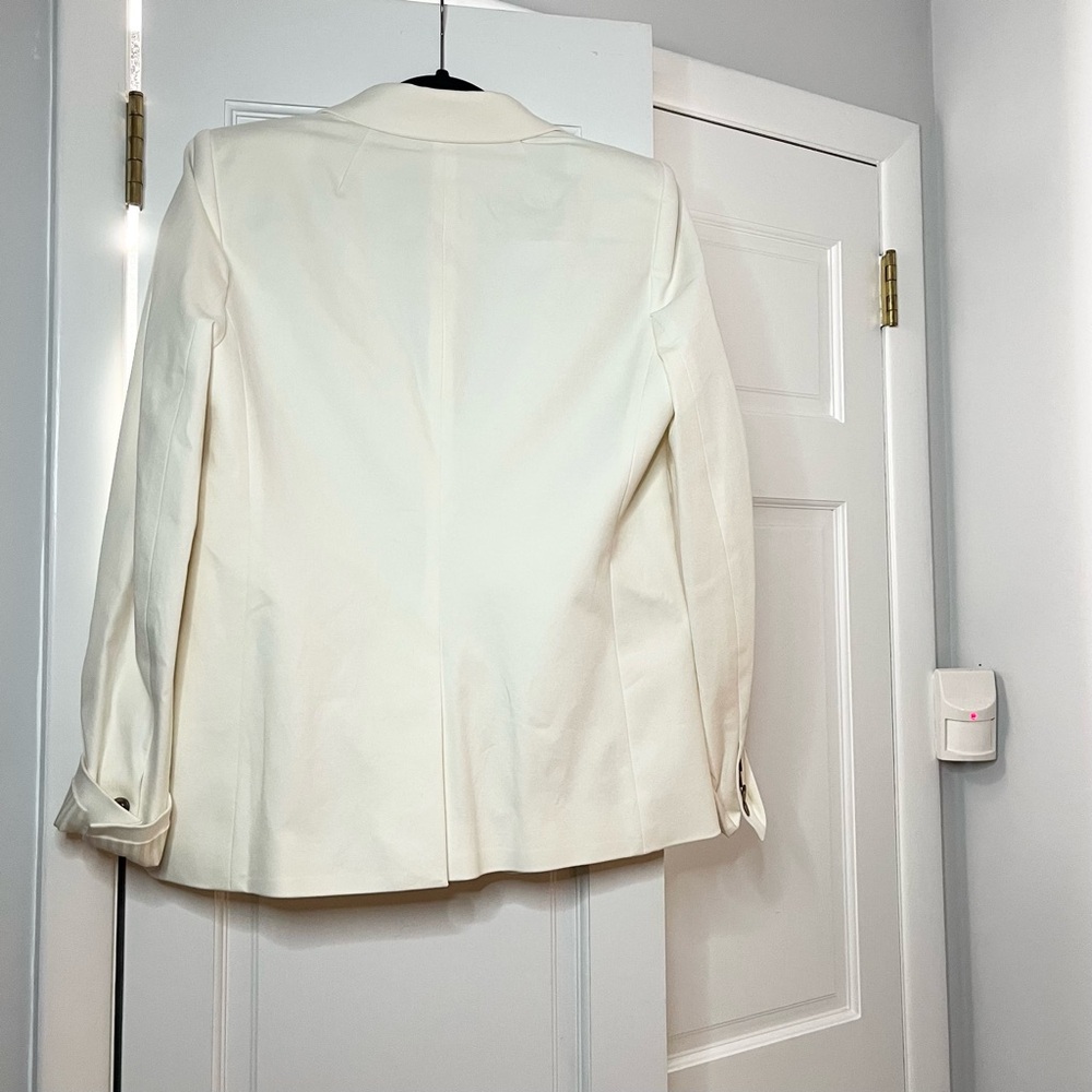J. Crew Women's Cotton Cream Blazer Business Casual - Picture 6 of 9